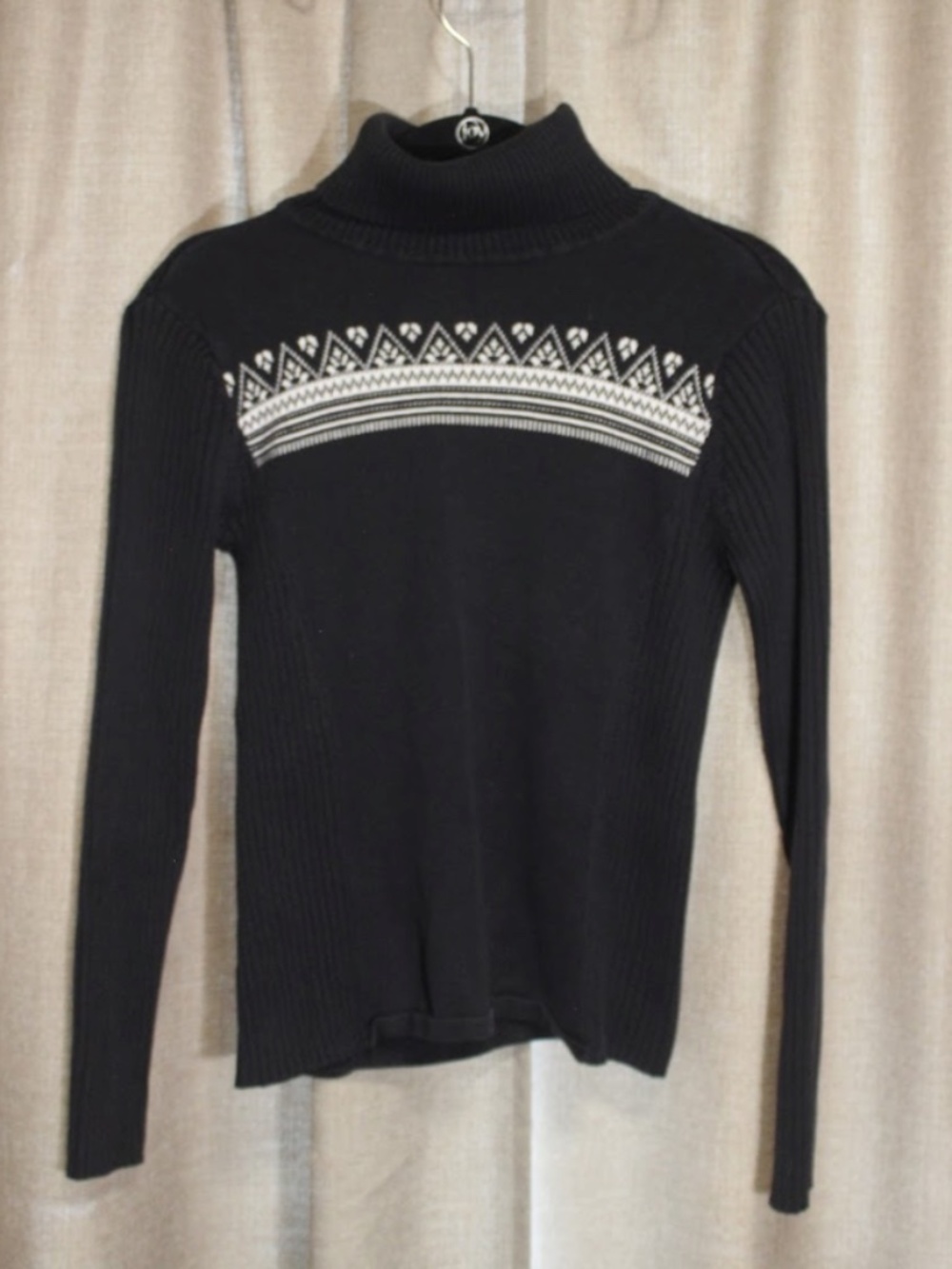 IZOD Black Winter Turtleneck
